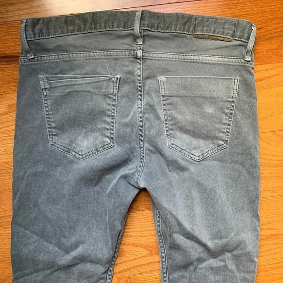 THVM Them Atelier Men's Jeans 32 X 33 Skinny Gray Premium Denim Made In USA - Picture 4 of 10